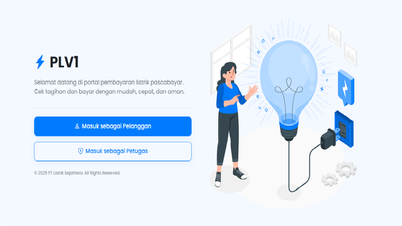 Form pembayaran pada aplikasi PL v1